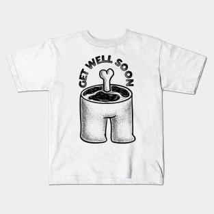 Get Well Soon (Black) Kids T-Shirt